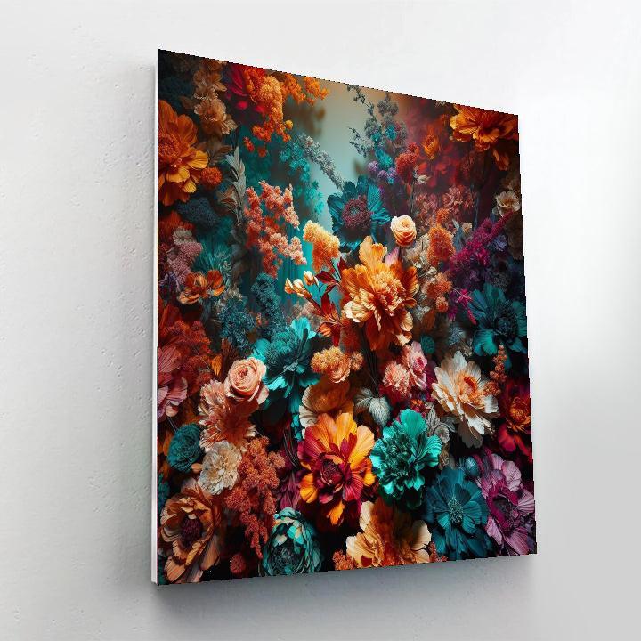 Bohemian Floral Burst Paint By Numbers Kits