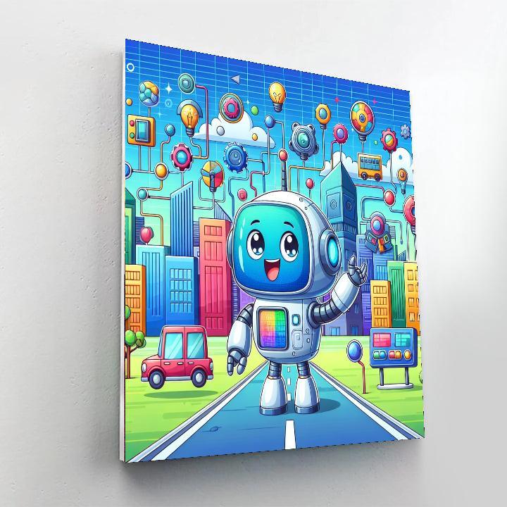 Robot Adventure World Paint By Numbers Kits