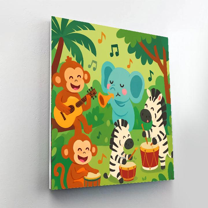 Silly Safari Band Painting By Numbers Kit