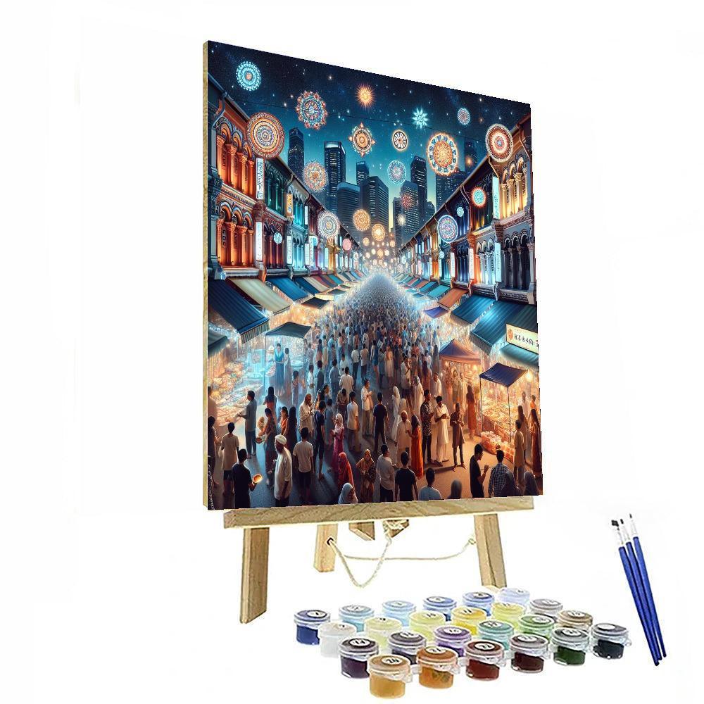 Diwali Lights Festival - Singapore Paint By Color