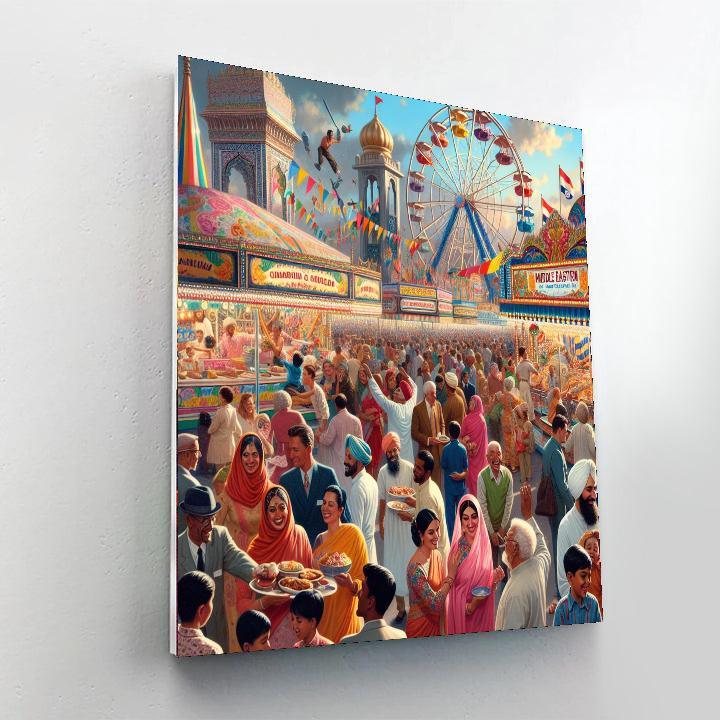 Summer Carnival Extravaganza Paint By Numbers Art