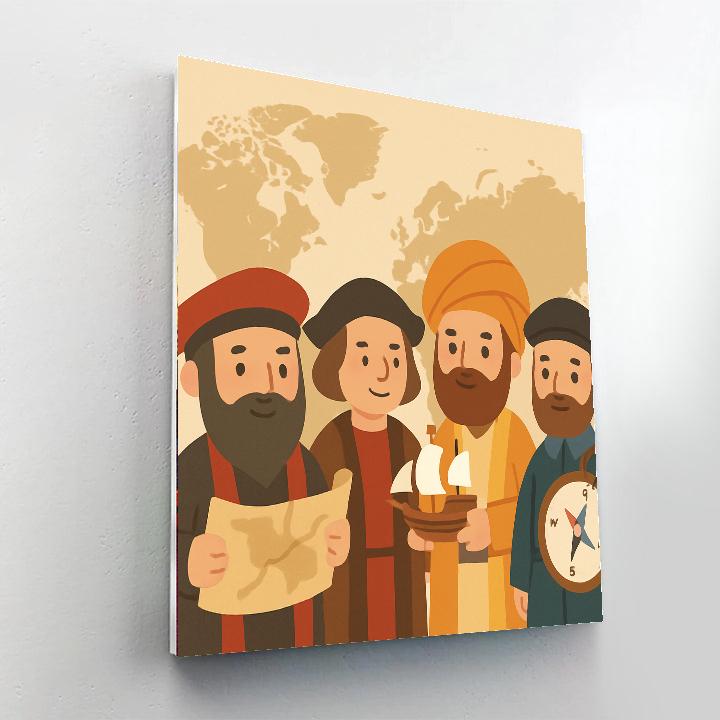 Historical Explorers’ Journey Paint By Color