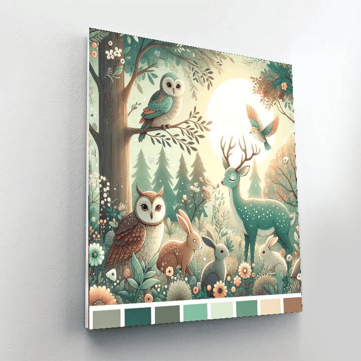 Enchanted Forest Gathering Numbered Painting Kits