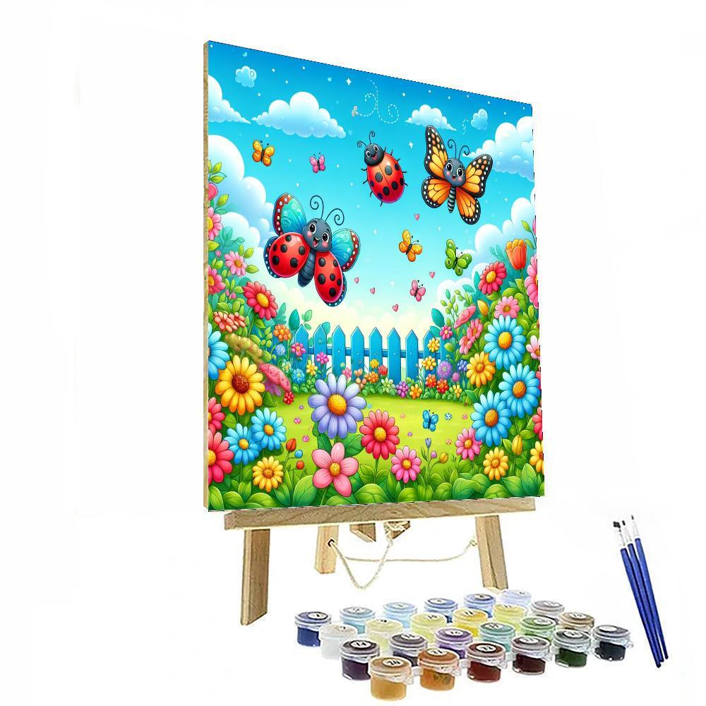 Happy Garden Creatures Paint By Color