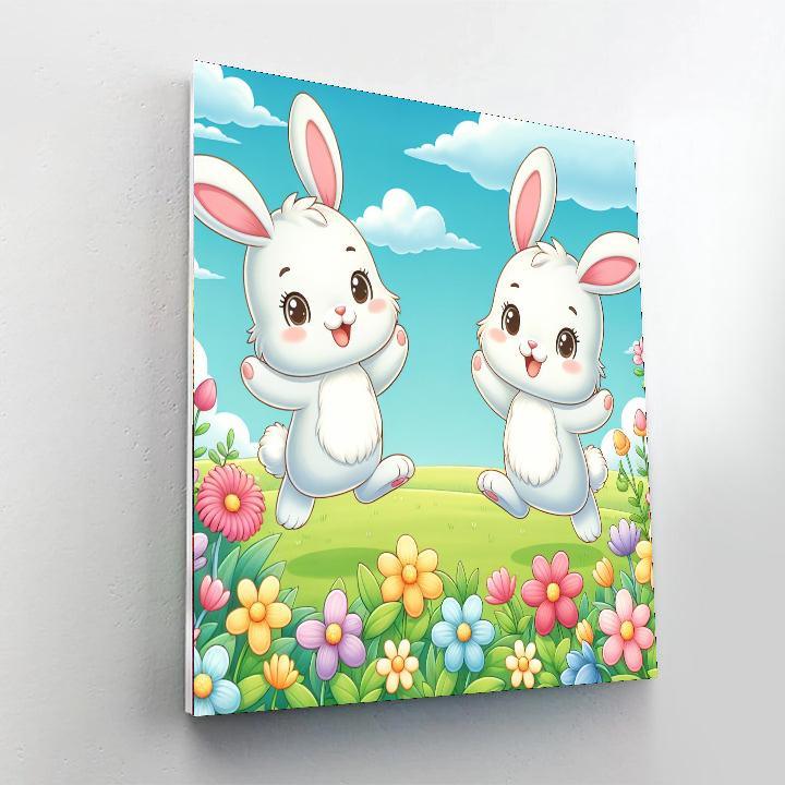 Bouncing Bunny Adventures Paint By Number