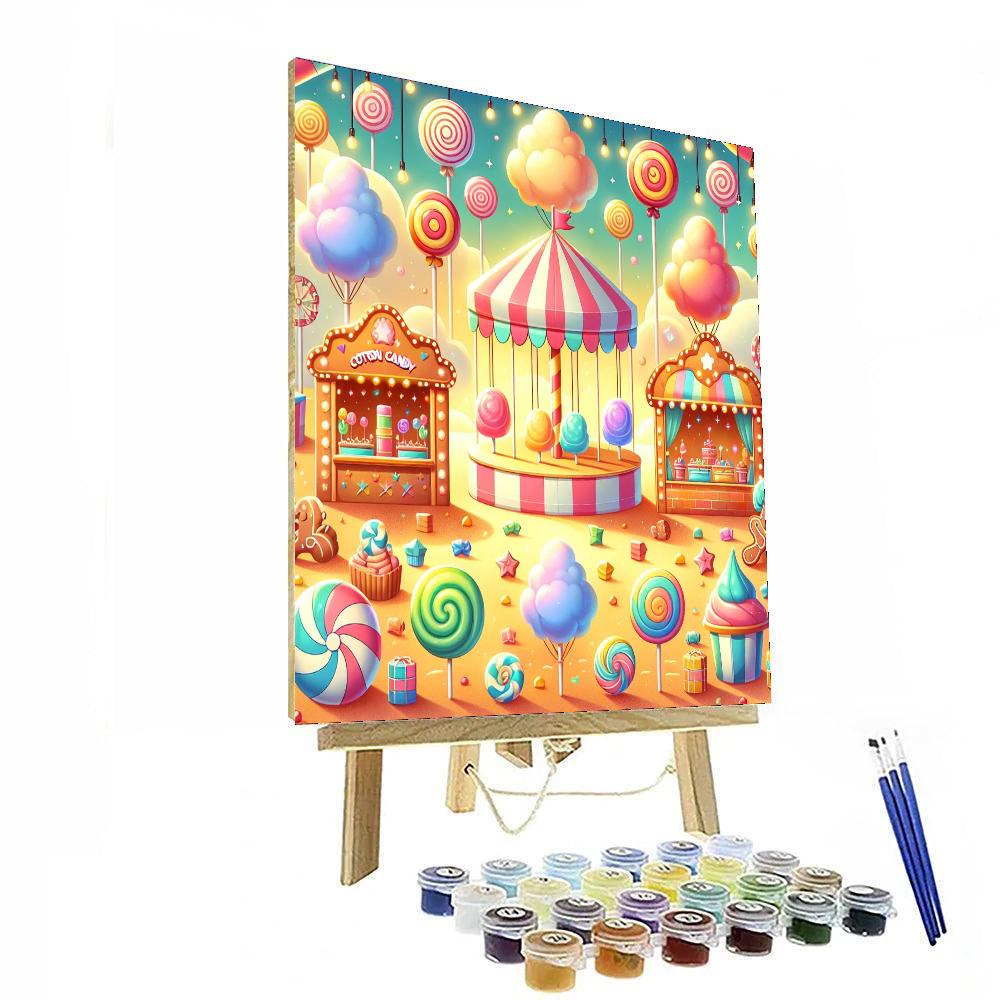 Cheerful Candy Carnival Paint By Numbers