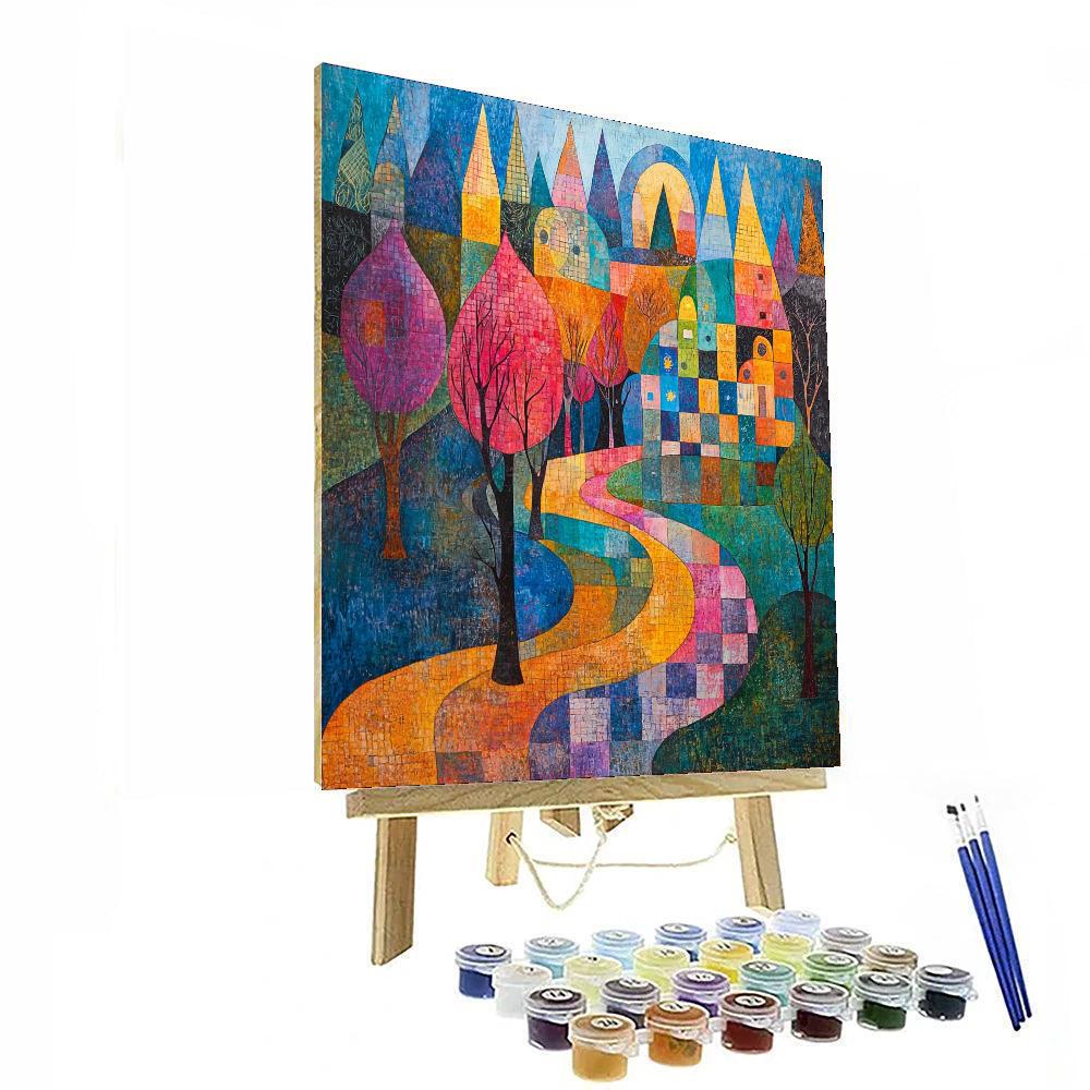 Paul Klee Inspired Colorful Expressions  Number Painting