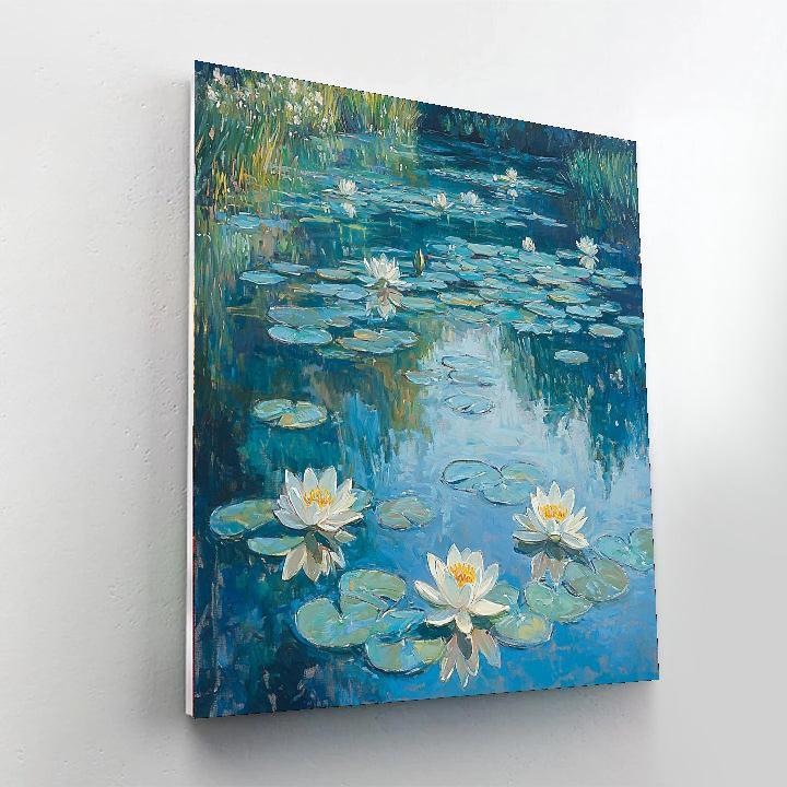 Mary Cassatt Inspired Tranquil Water Lily Pond  Paint By Numbers Kits
