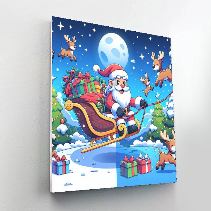 Magical Christmas Adventure Paint By Color