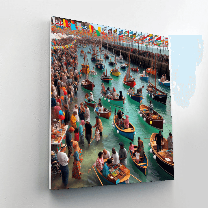 Harbour Day - Sweden Paint By Numbers Kits