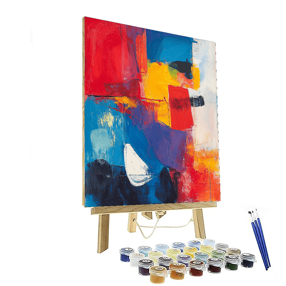 Edvard Munch Inspired Colorful Reverie  Paint By Color