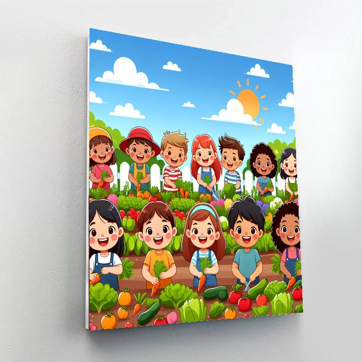 Farm Fresh Veggie Harvest Numbered Painting Kits