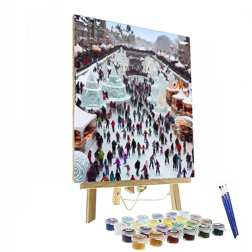 Winterlude Festival Painting Number Kit