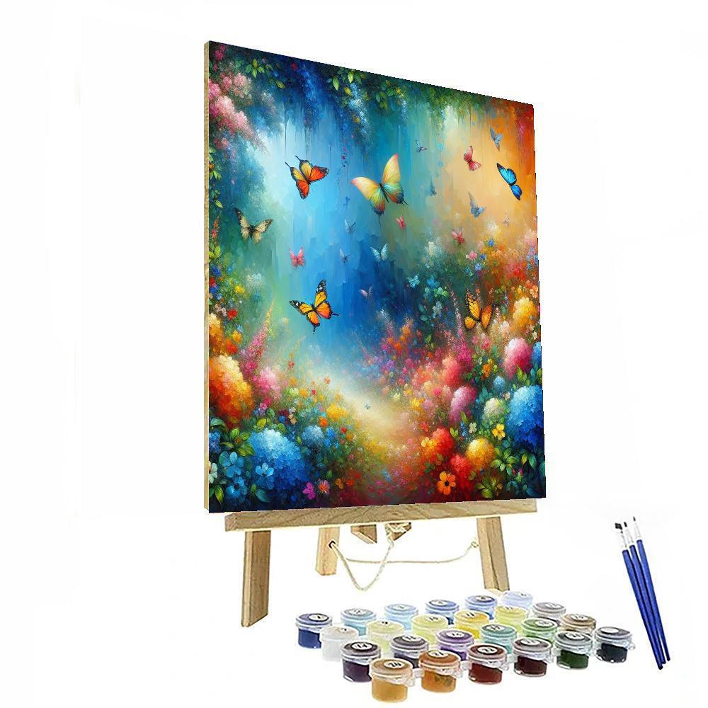 Glorious Butterfly Garden Paint By Color