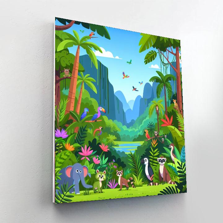 Rainforest Exploration Trek Numbered Painting Kits