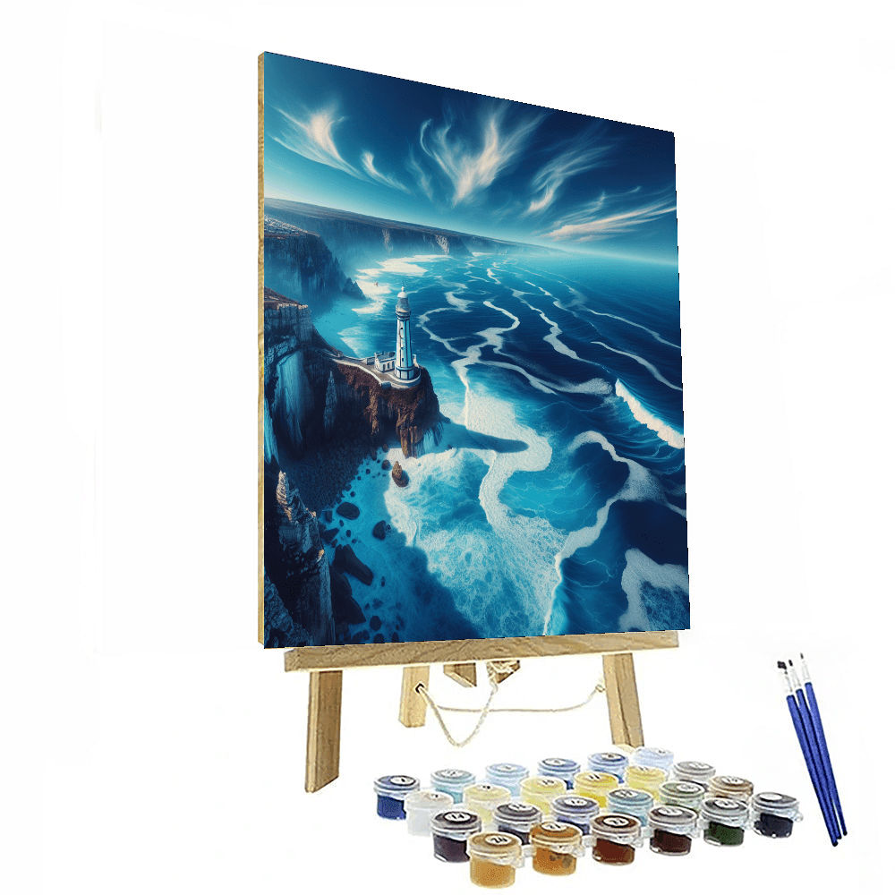 Coastal Lighthouse View Number Painting