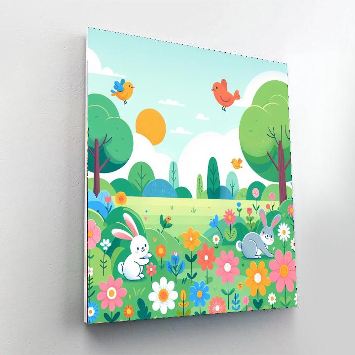 Nature’s Rainbow Number Painting