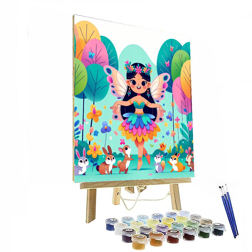 Mystical Forest Fairy Number Painting