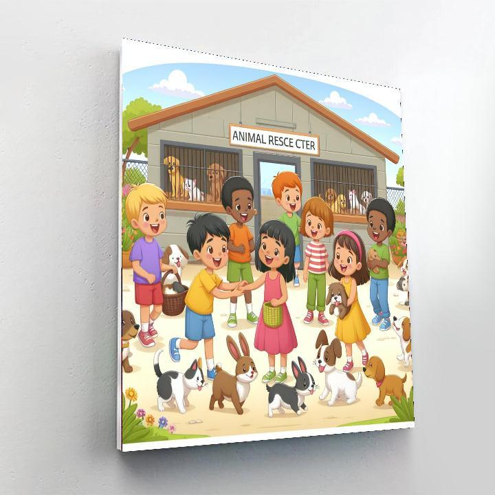 Adventurous Animal Rescue Paint By Color