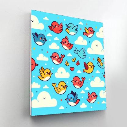 Flying Friends Numbered Painting Kits