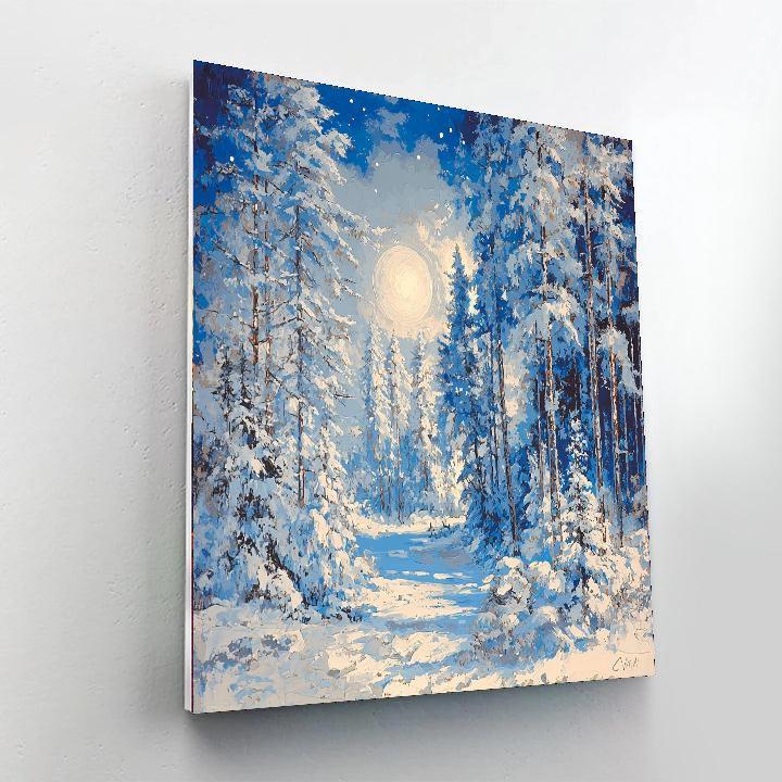 Traditional Winter Art Style Inspired Winter Fantasy  Paint By Numbers Kits