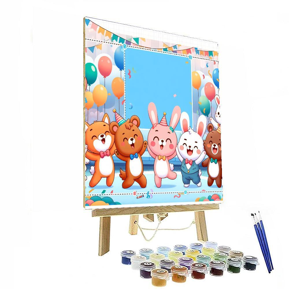 Dancing Animals Painting Number Kit