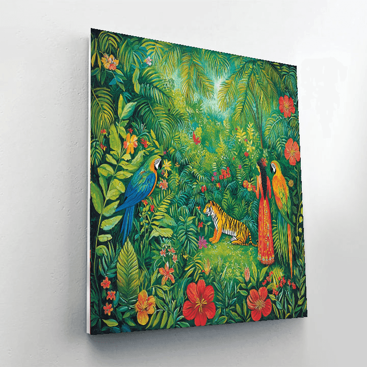 Henri Rousseau Inspired Exotic Dreams  Paint By Numbers Art