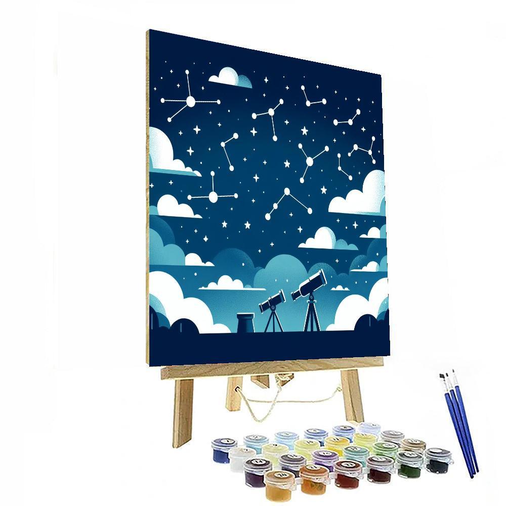 Starry Sky Exploration Paint By Numbers Art