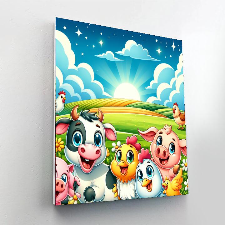 Animal Farm Adventures Paint By Numbers Art