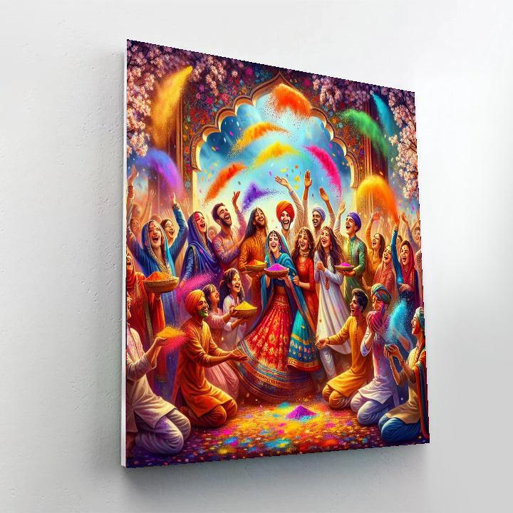 The Holi Festival Of Colors - India Paint By Number