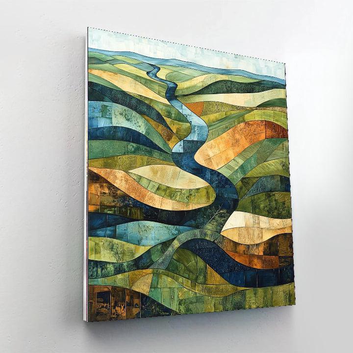 Aerial Photography Style Inspired Aerial Dreams  Painting By Numbers Kit