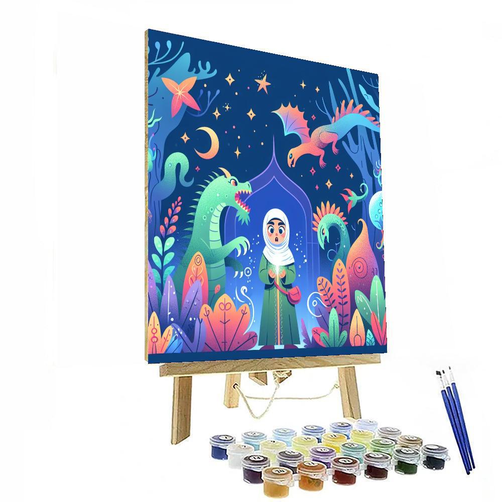 Mythical Creature Encounter Number Painting