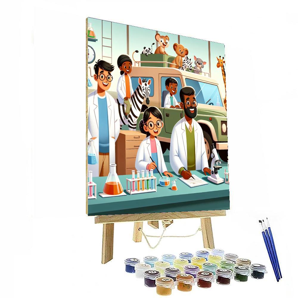Safari Science Lab DIY Paint By Numbers