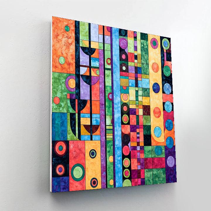 Kandinsky Inspired Dreamlike Patterns  Number Painting