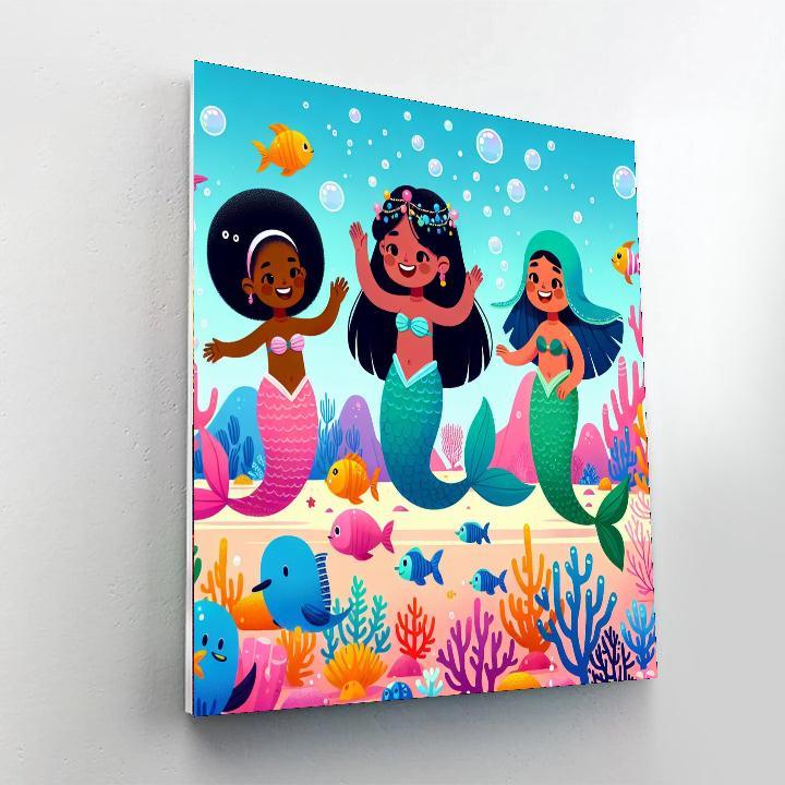 Mermaid Lagoon Mystery Paint By Number