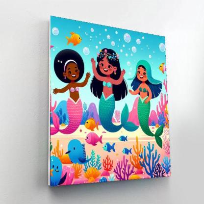 Mermaid Lagoon Mystery Paint By Number