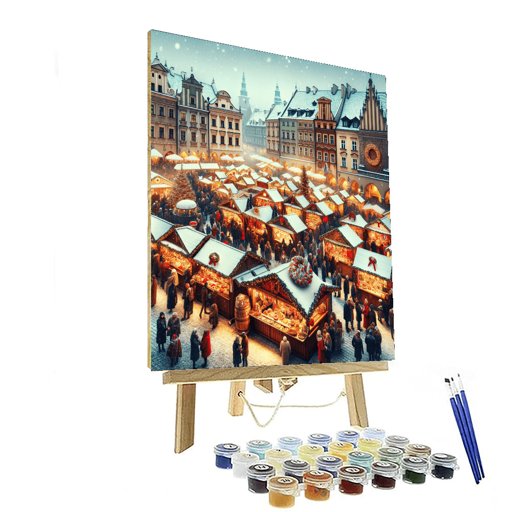 Krakow Christmas Market - Poland Number Painting