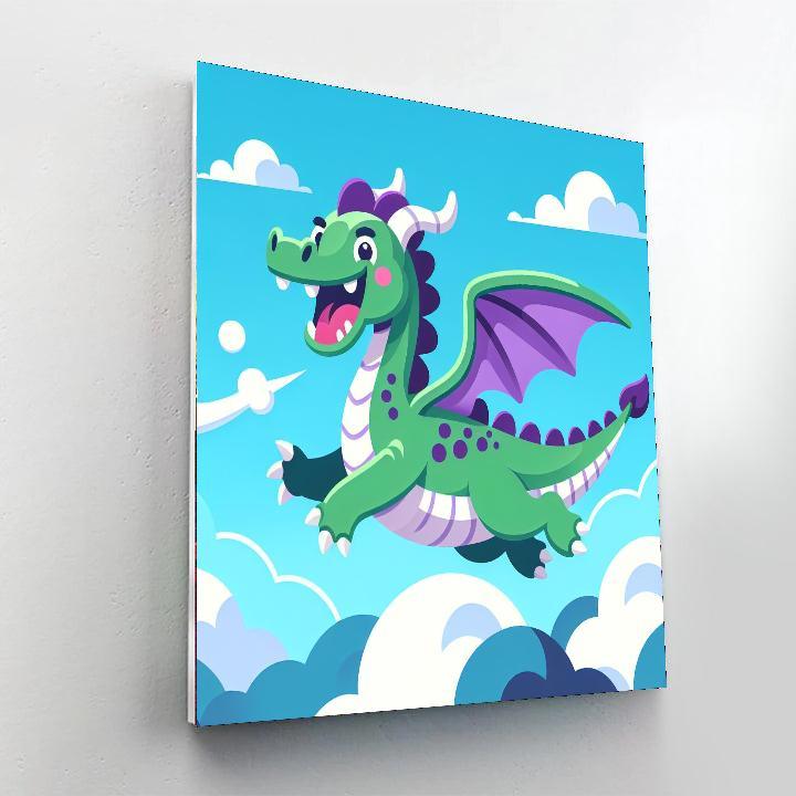 Cheerful Dragon Paint By Numbers Kits