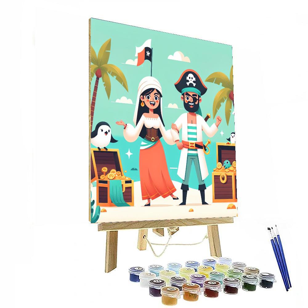 Pirate Cove Capers Paint By Numbers Art