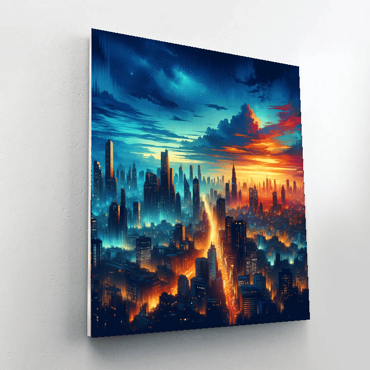 Classic Cityscape Painting Number Kit