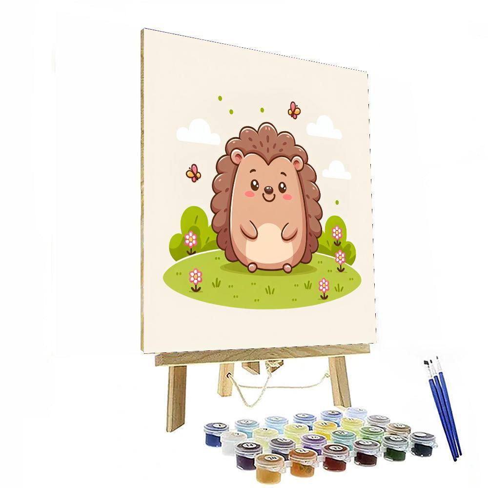 Giggly Hedgehog Painting By Numbers Kit