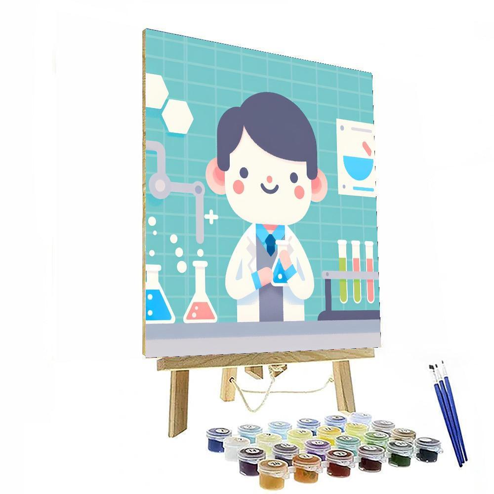 Inquisitive Little Scientist Paint By Number