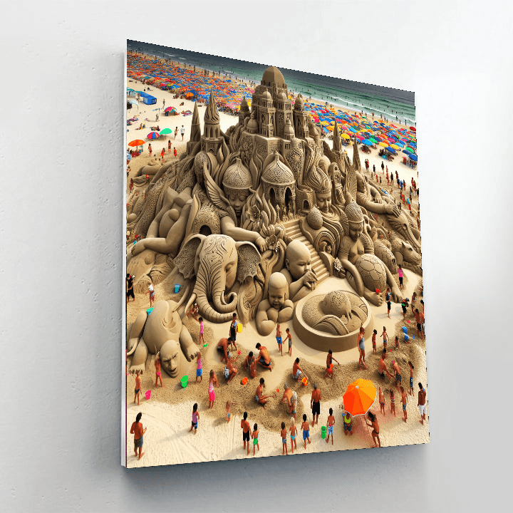 International Sand Sculpture Festival - Usa Painting By Numbers Kit