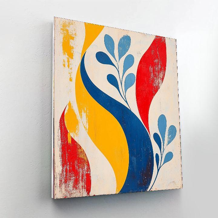 Joan Miró Inspired Organic Abstractions  Number Painting