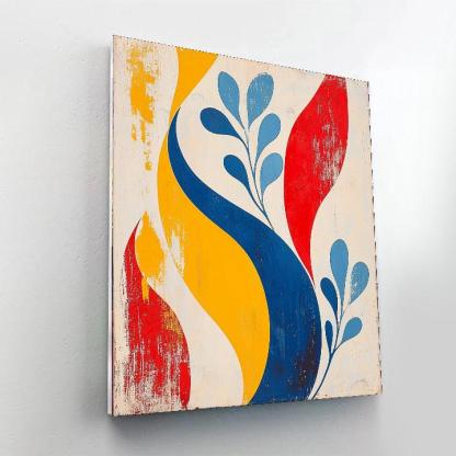 Joan Miró Inspired Organic Abstractions  Number Painting