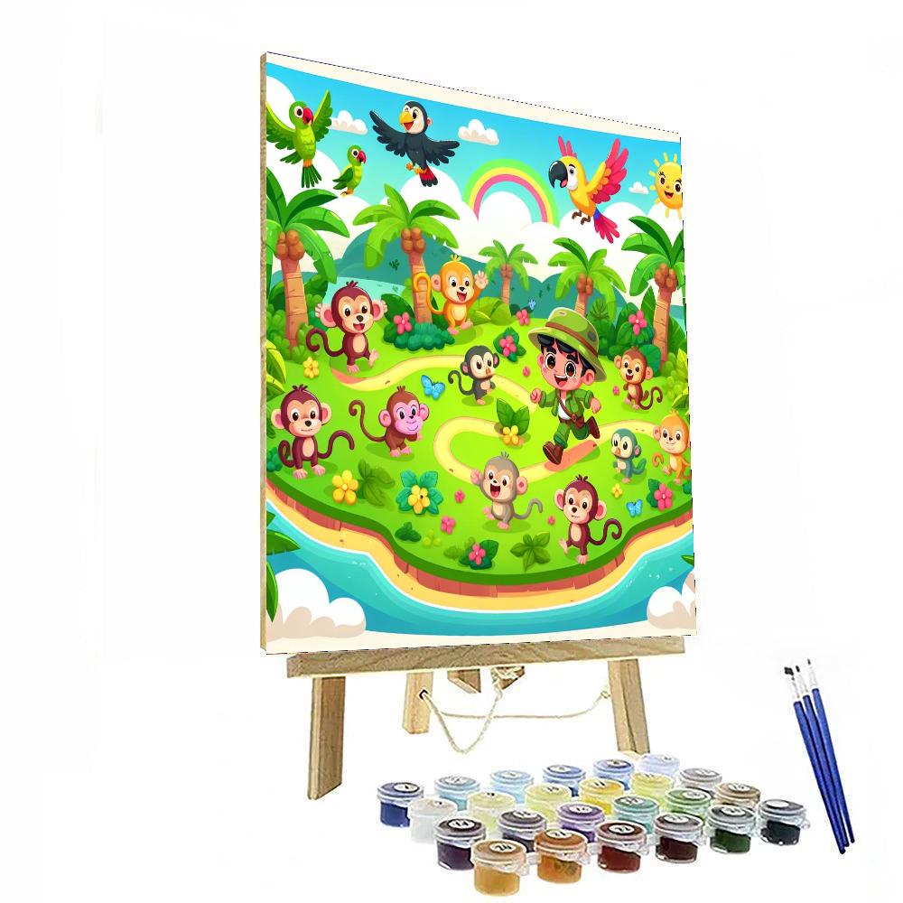 Jungle Island Adventure DIY Paint By Numbers