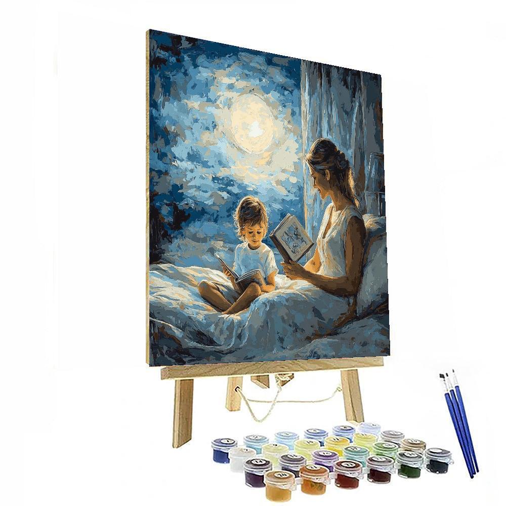 Moonlit Bedtime Story Number Painting