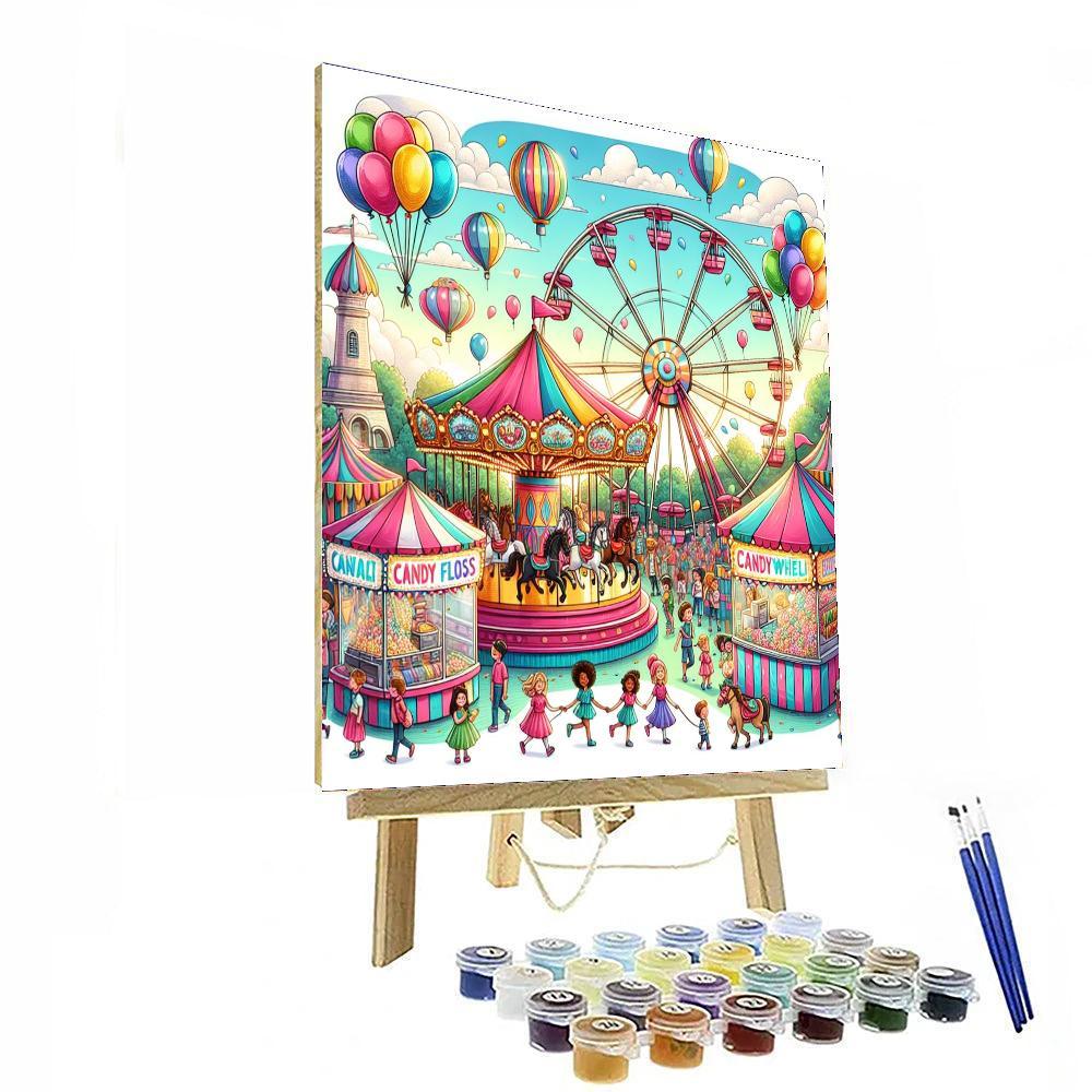 Joyful Children's Carnival Numbered Painting Kits