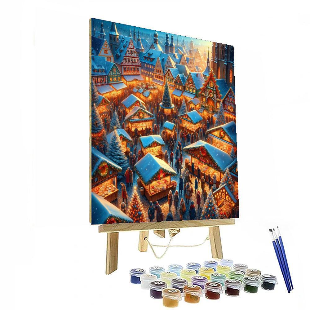Christmas Markets - Germany Paint By Numbers Art