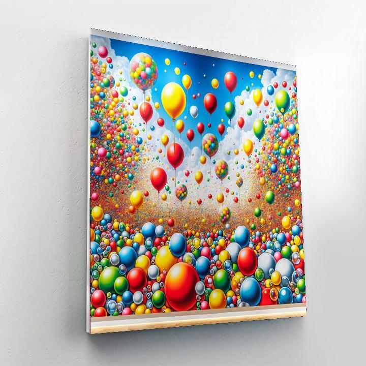 Dancing Bubbles And Balloons Paint By Numbers